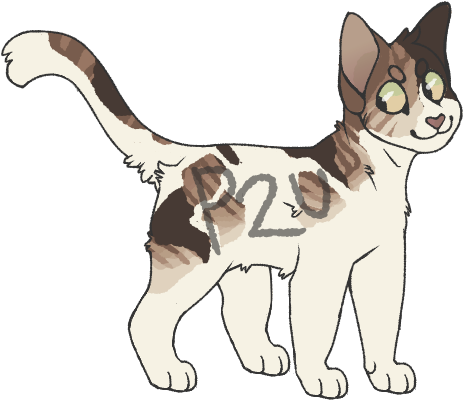 Cat Adoptable By Rainwolfeh - Line Art (500x500)