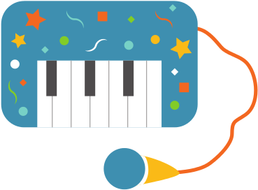 Toy Piano With Microphone - Piano (550x505)