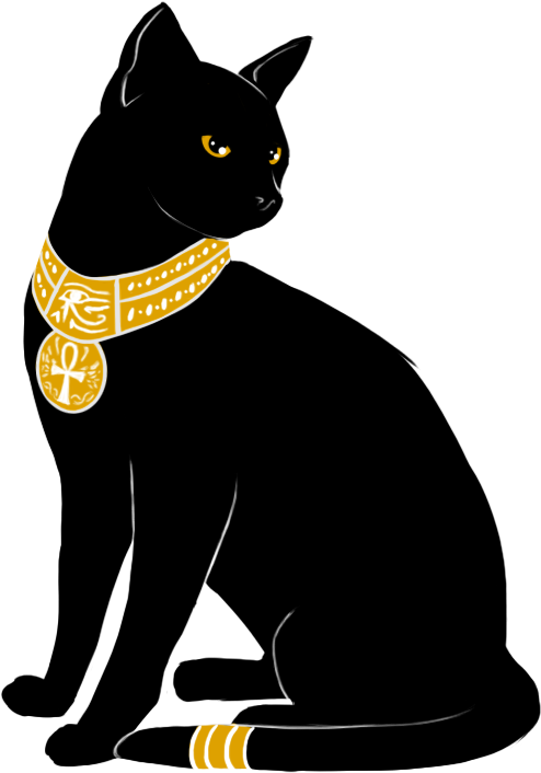 Persian Cat Clipart Egyptian Cat - Bastet Cat (593x768)