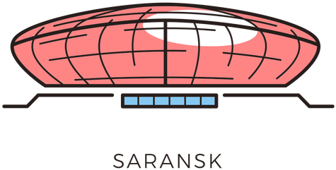 Saransk Football Stadium Logo Transparent Png - Russia 2018 Stadiums Vector (512x512)
