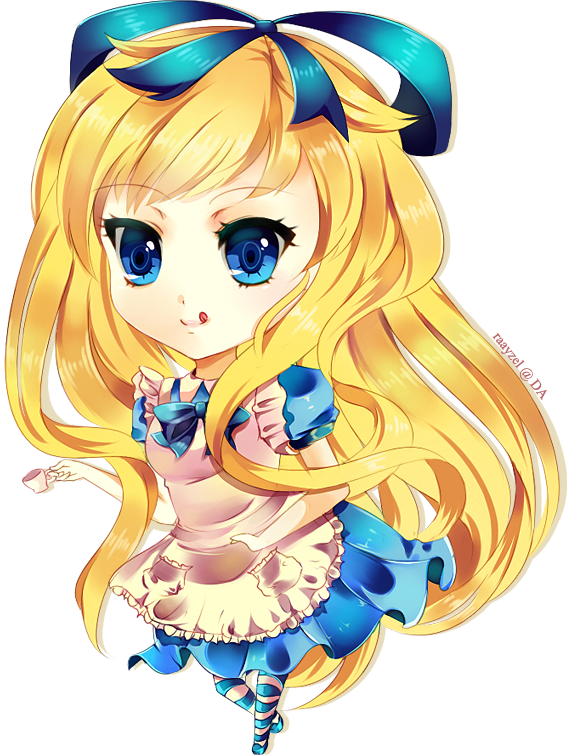Alice In Wonderland Anime Chibi (568x755)
