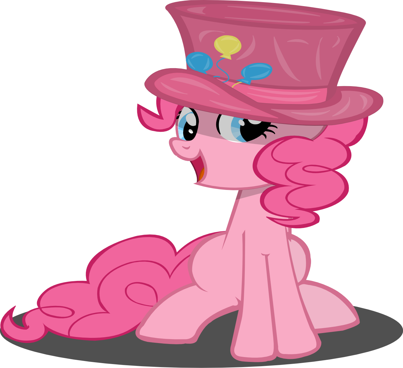 Pinkie Pie With Hat By Riskytheart Pinkie Pie With - Cartoon (1327x1209)