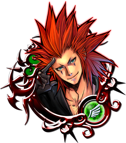Kingdom Hearts Ii The 8th Member Of Organization Xiii - Khux Stained Glass Medals (428x485)