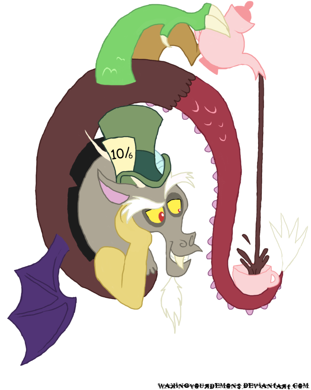 Discord The Mad Hatter By Wakingyourdemons Discord - Mlp Discord Mad Hatter (1024x1297)