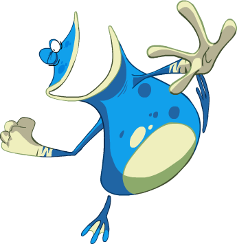 Globox Being Slap-happy By Bradandez - Globox Rayman Origins (345x355)