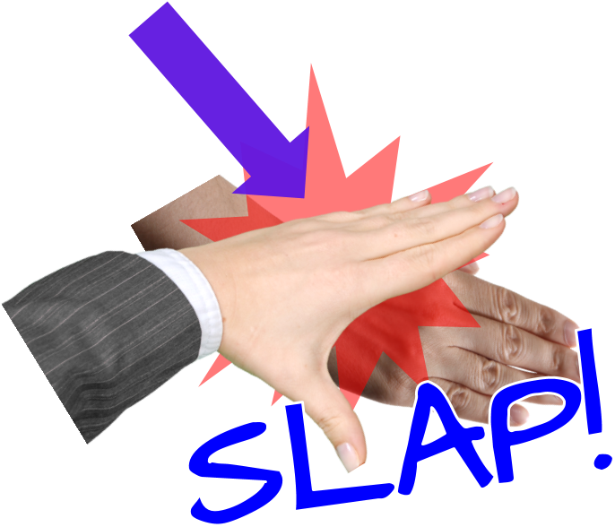 From Our Example Sentence Again We Can See The Meaning - Slap On The Wrist Idiom (714x611)