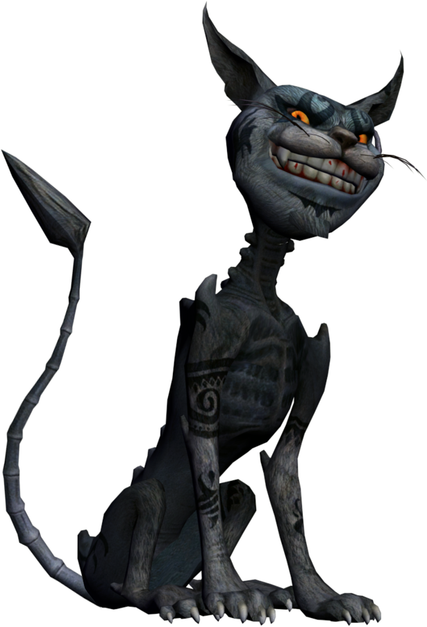 Drawn Cheshire Cat Video Game - Alice Madness Returns Cheshire Cat (615x902)