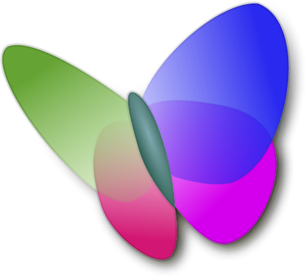 Large Msn Butterfly Logo Clipart - Clip Art (600x546)