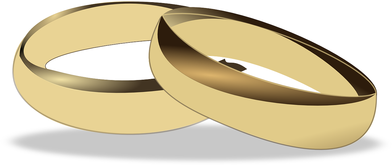 Wedding, Wedding Rings Wedding Marriage Alliance Lo - Wedding Rings Clip Art (1280x640)