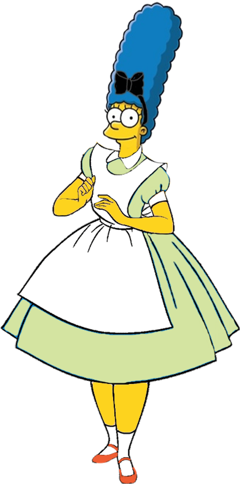 Marge Simpson As Alice By Darthranner83 - Marge Simpson As Princess Peach By Darthraner83 (782x990)