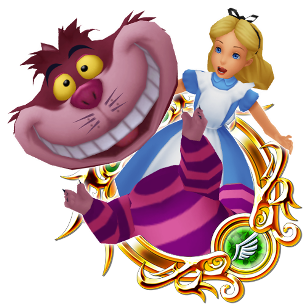 ・as You Continue Through The Quest You Can Obtain The - Alice With Cheshire Cat (640x638)