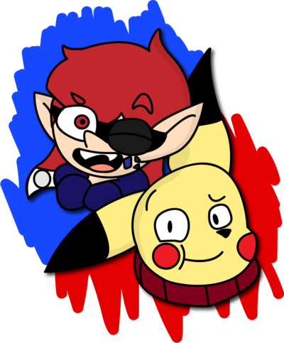 Sacrine And Slappy By Slappycheaks - Cartoon (400x483)