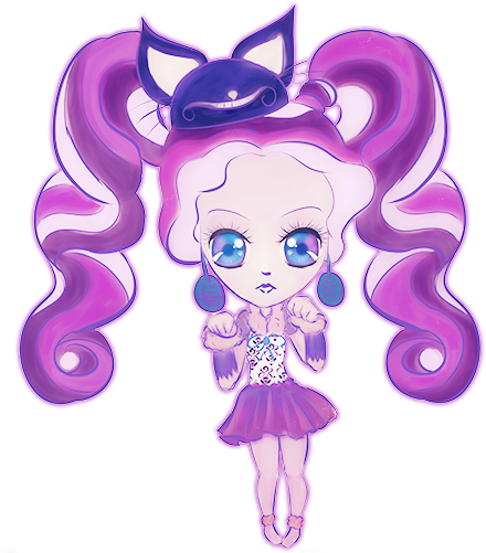Pin By Sohemi Poggi On Eah Kitty Cheshire Kitten And - Ever After High Kitty Cheshire Chibi (500x500)