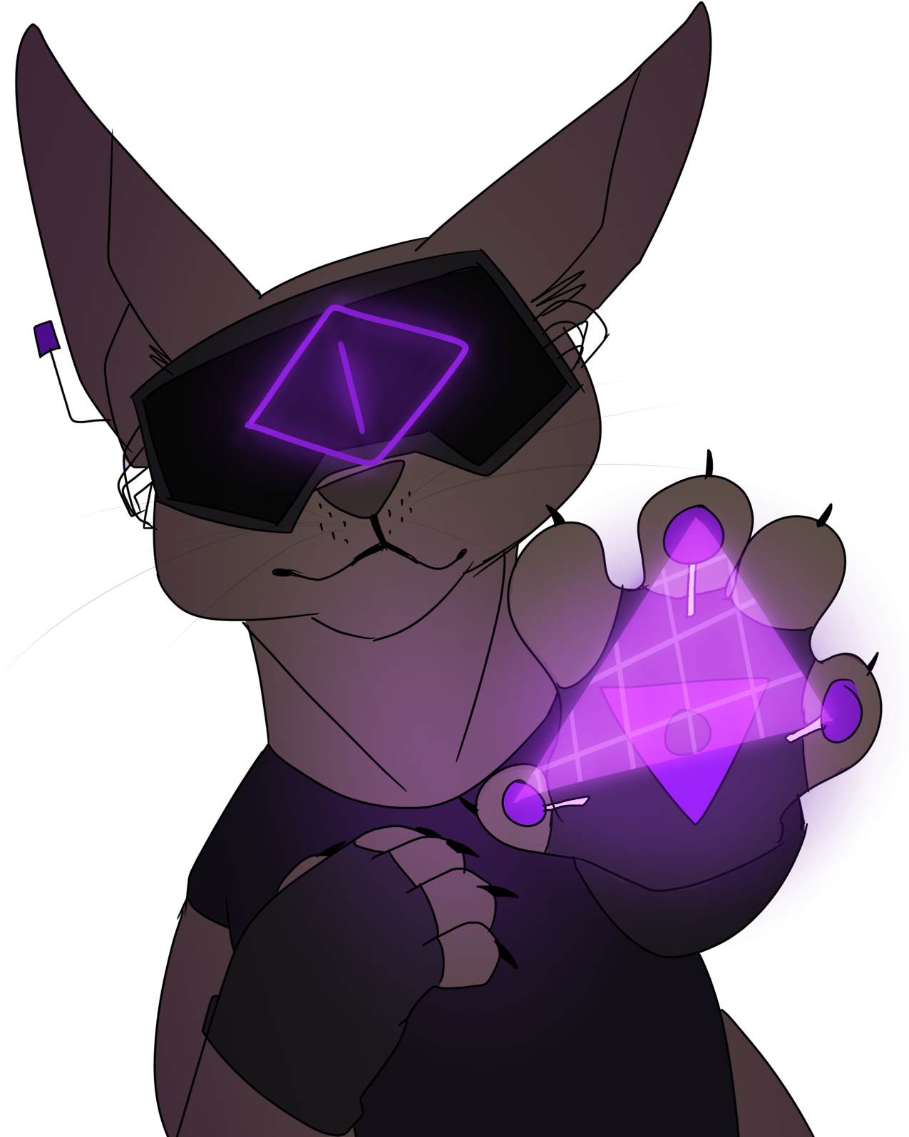 Hhh I Love Futuristic And I Love Cats This Is Beautiful - Cartoon (1280x1602)