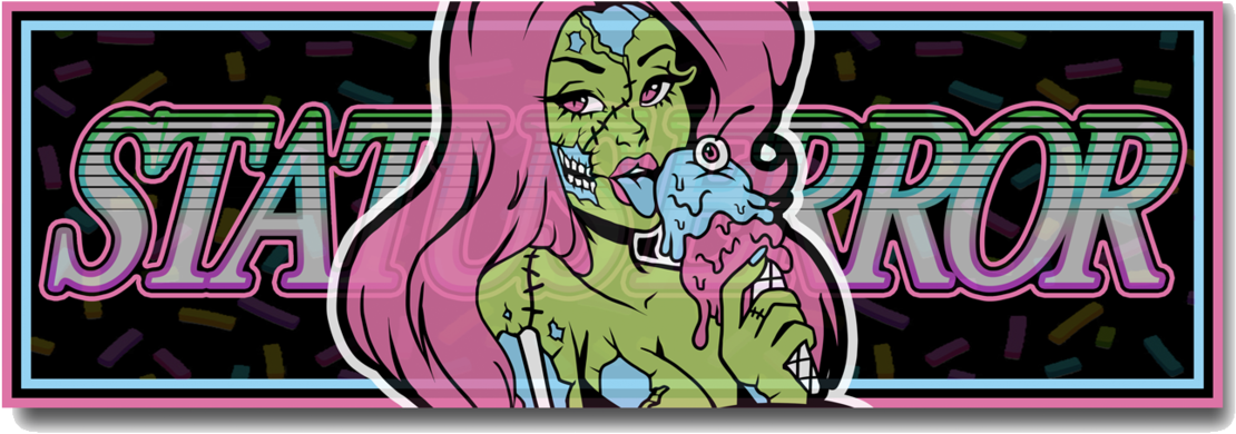 Ice Cream Girl Slap Sticker - Sticker (1160x1160)