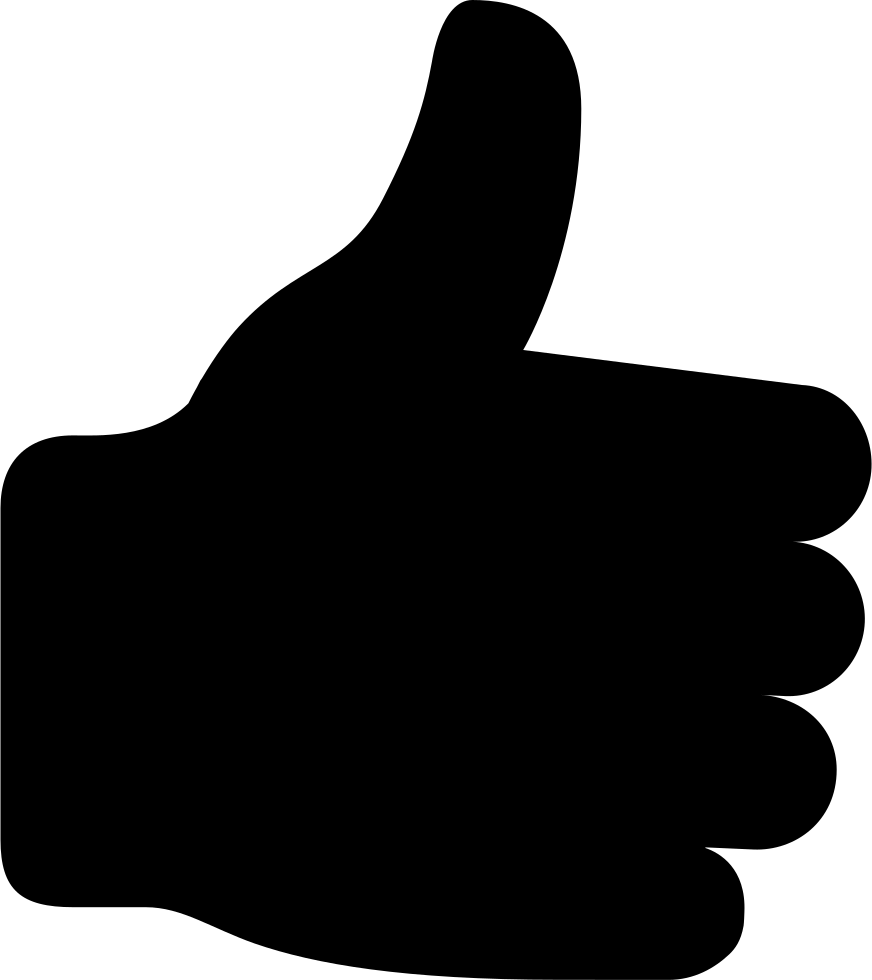Thumbs Up Comments - Transparent Background Thumbs Up Icon (872x980)