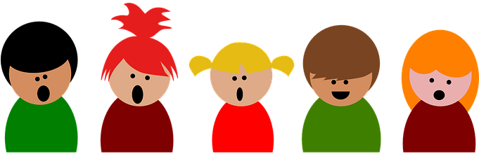 Kids Sunday School Lesson - Children Singing Clipart (680x340)