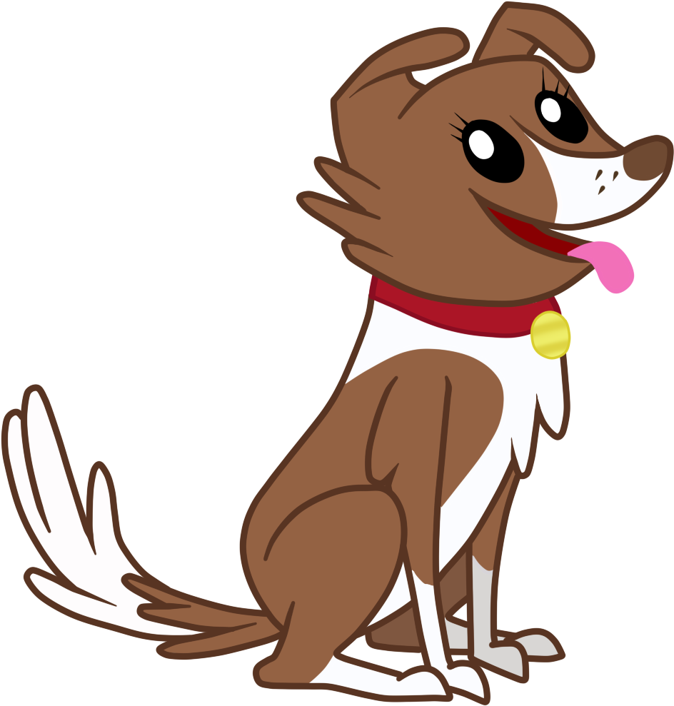 Artist Needed, Collar, Dog, Safe, Simple Background, - Cartoon Dog No Background (1000x1000)