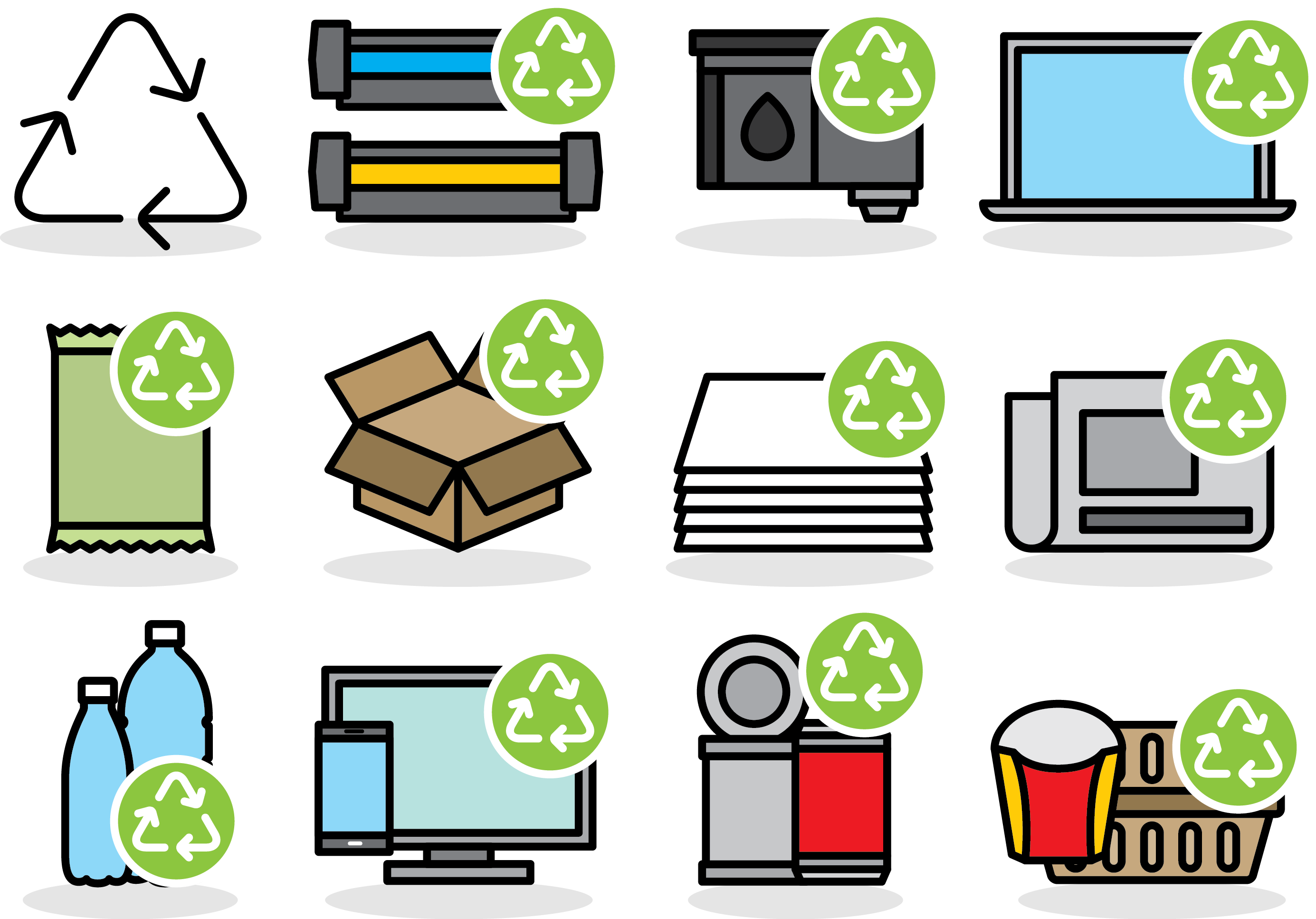 Recycling Symbol Paper Waste - Recycling (2770x1934)