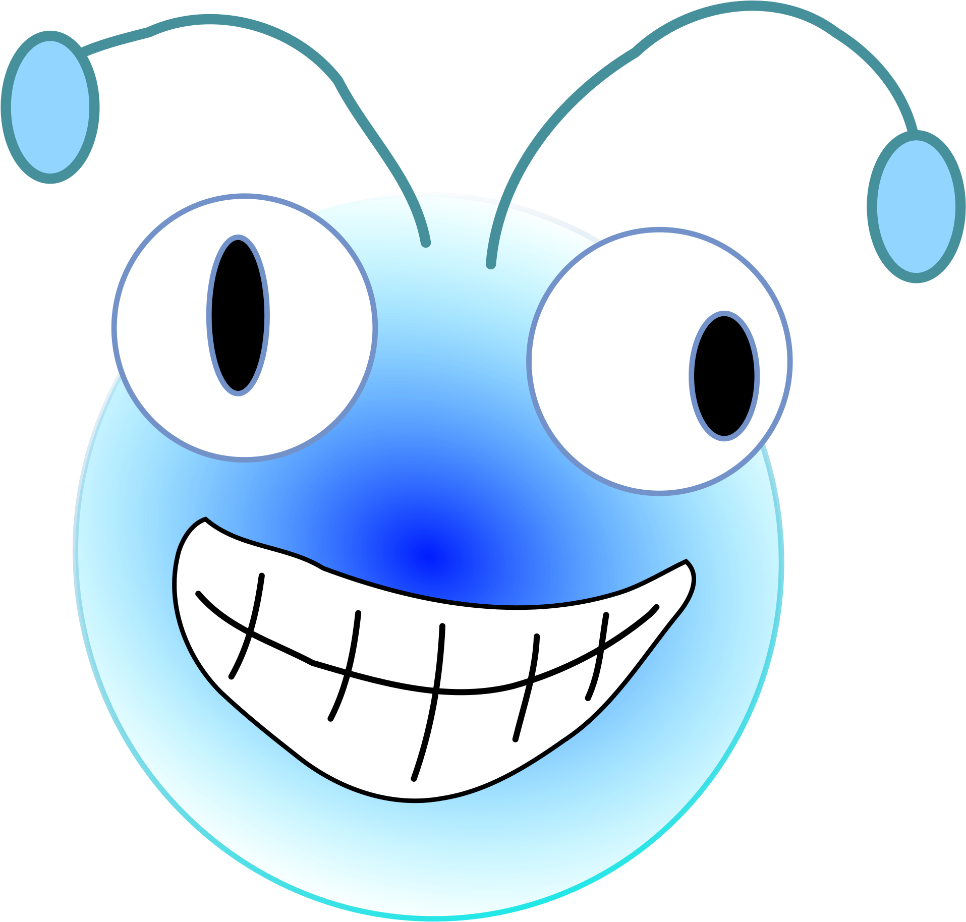 Caterpillar Clipart Caterpillar Head - Cartoon Bugs With Antennas (2400x2400)