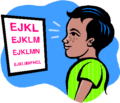 Vision And Hearing Screening Clipart - Children Vision Screening (411x336)