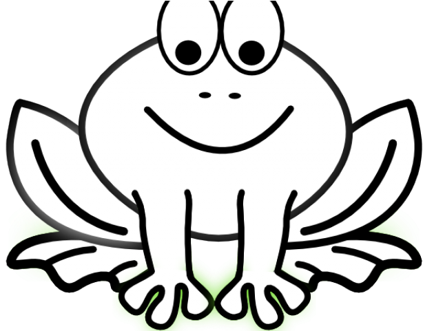 Outline Of A Frog - Frog Clip Art Black And White (640x480)