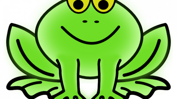 Astonishing Frog Pictures To Print Images And Clip - Frog Clipart Black And White (585x329)