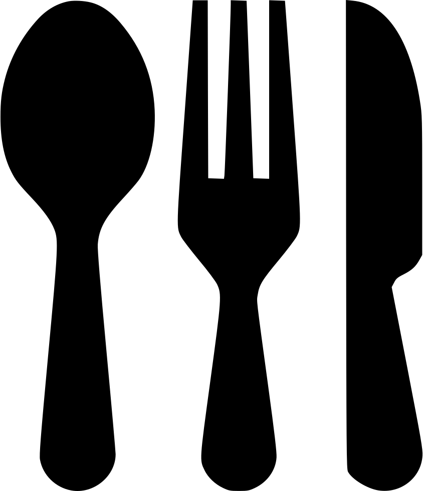 Silverware Png - Png Black Silverware (844x980)