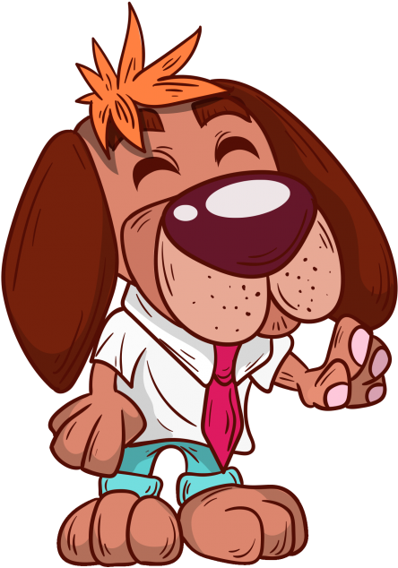 Dog Vector Png Transparent Image - Birthday (500x675)
