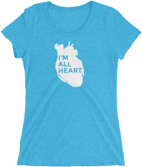 I'm All Heart Short Sleeve Tri Blend T Shirt - Oregon Watercolor Flower Home State Tee Womens Short (600x600)