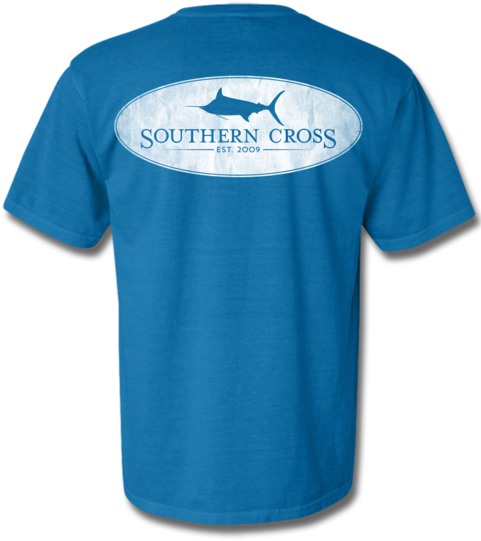 Marlin Oval Logo Royal Youth Short Sleeve M - Sleeve (480x621)
