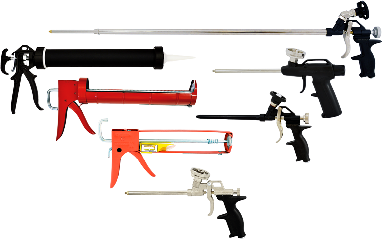 Application Guns - Applicationgunsgrouppic - Everkem Diversified Products All Metal Foam Dispensing (800x528)
