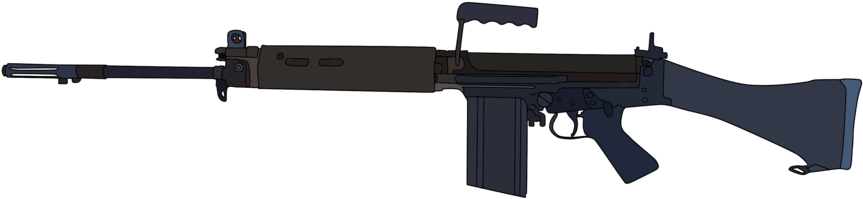 L1a1 Self Loading Rifle By Whellerng - L1a1 Slr (900x294)