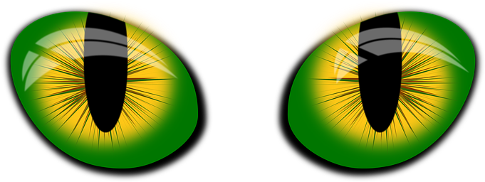 Eyes Vector Inkscape Eyes Eyes Cat's Eyes - Cat Eyes Transparent Background (680x340)