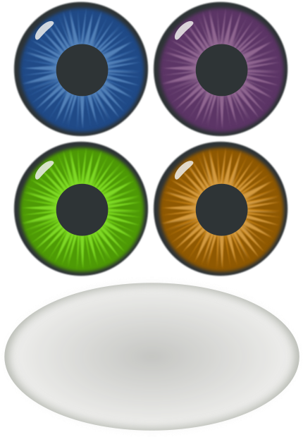 Eye Components Clipart, Vector Clip Art Online, Royalty - Circle (636x900)