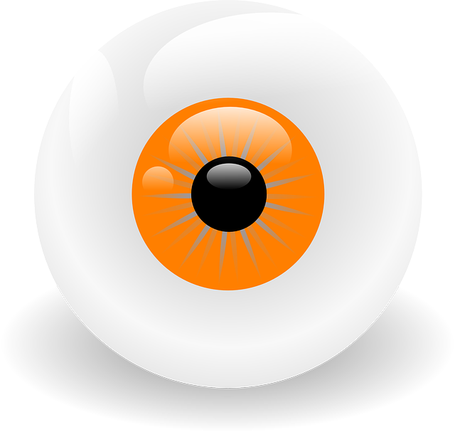 Eye Clipart Orange - Clip Art (640x607)