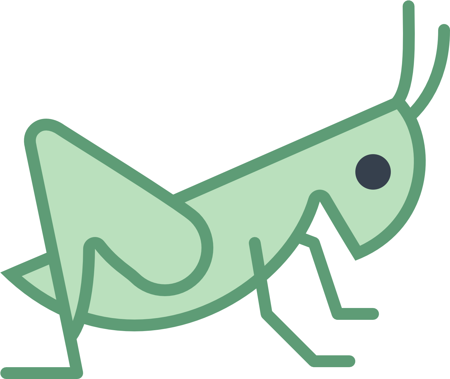 Grasshopper Clipart Head - Grasshopper Icon (1600x1600)