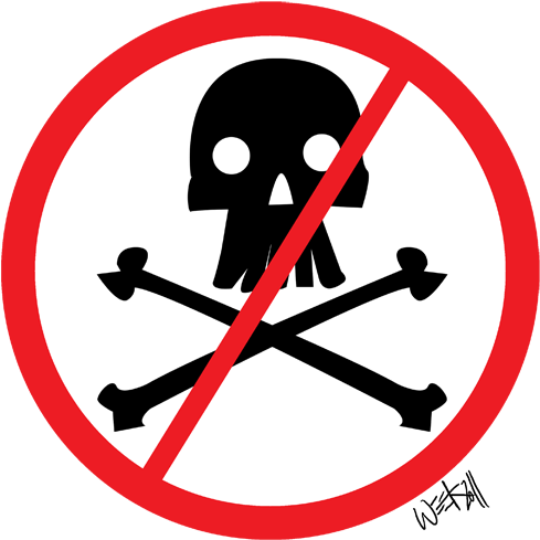Anti Death - No Death Clipart (500x496)
