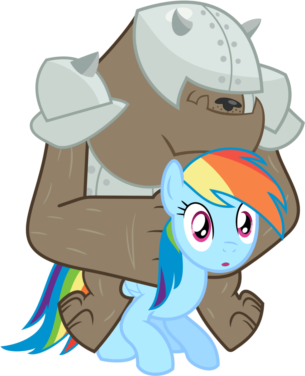 Diamond Dog Rides Rainbow Vector By Shadowdark3 - Mlp Diamond Dog Vector (1024x1216)