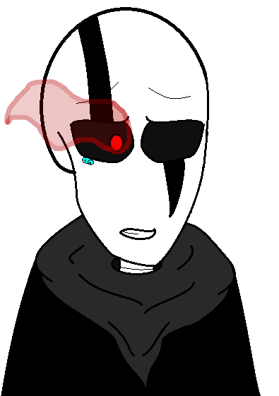 Gaster Regrets Sans Death By Keptpack769 - Glitchtale Gaster Png (412x579)