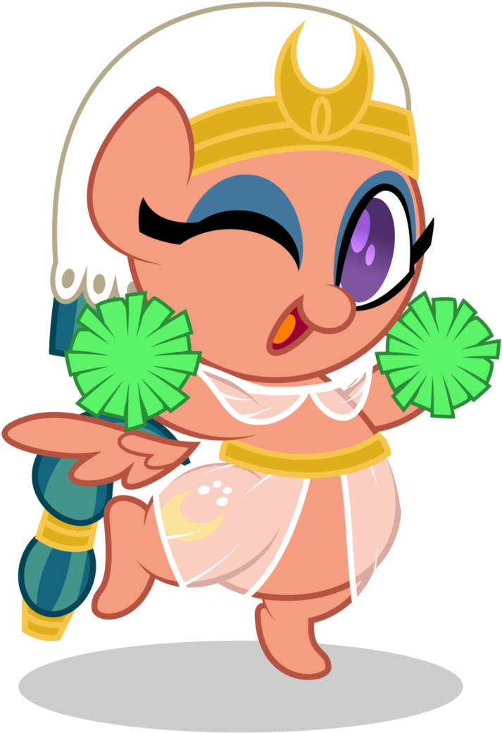 Aleximusprime, Bipedal, Cheerleader, Chibi, Clothes, - Cartoon (743x1076)