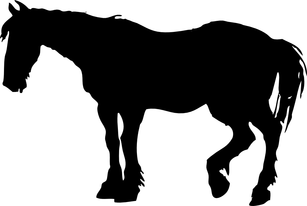 Onlinelabels Clip Art - Horse Silhouette Clip Art (1000x672)