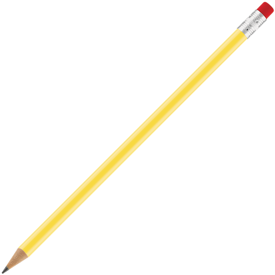Supersaver Pencil With Eraser- Yellow - Writing (576x576)