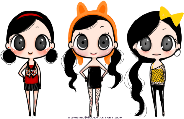 Cute Chibi Sisters By Wowgirl96 - Cute Drawings For Sisters (700x500)