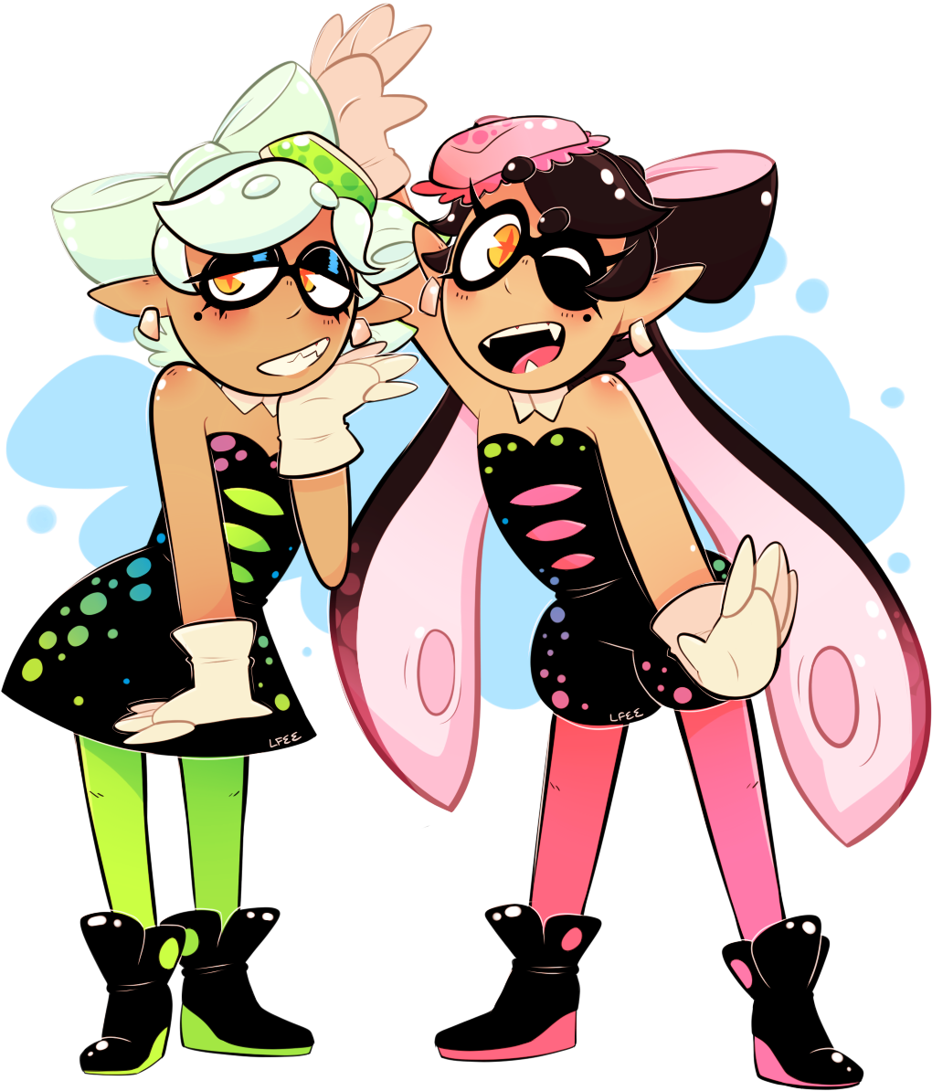 Squid Sisters By Pxlbr Squid Sisters By Pxlbr - Cartoon (1200x1200)