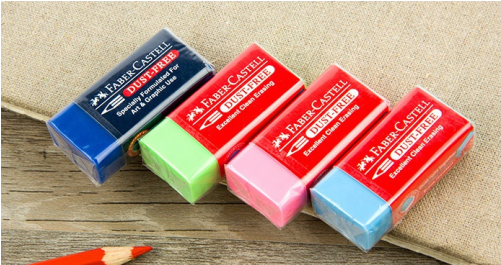 Faber Castell Color Pencil Color Eraser Rubber Without - Drawing (500x500)