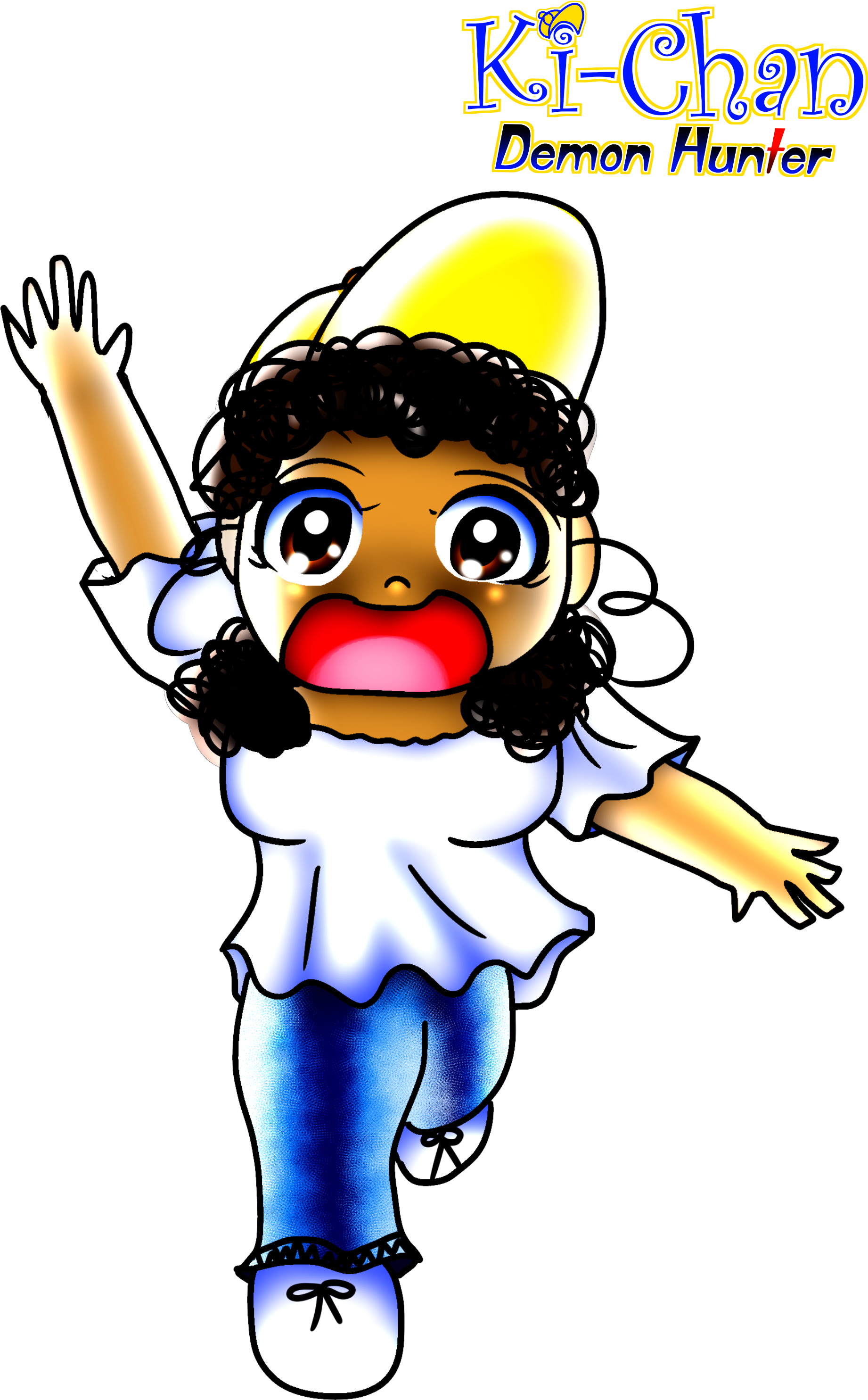 Every Donation Will Help Keep Moon Sisters Open - Ki-chan: Demon Hunter: Black And White: Book #1: The (2000x3000)