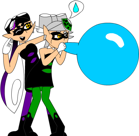 Squid Sisters' Balloon Bets-marie By Lunkenheimer1223 - Squid Sisters (550x500)