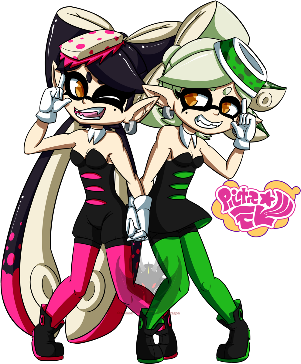Splatoon Squid Sisters Fan Art (1024x1217)