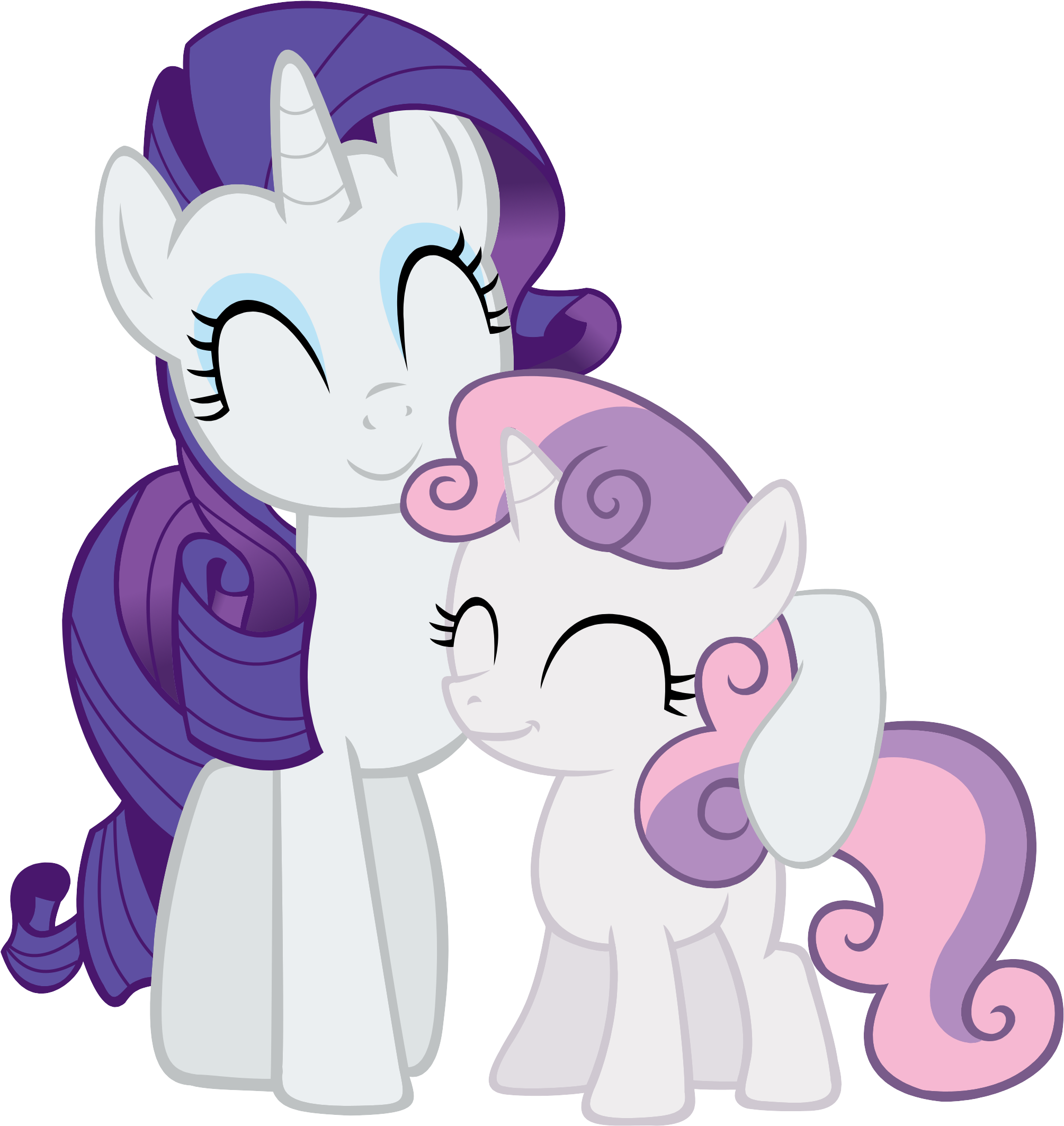 Sisters Forever - My Little Pony Rarity And Sweetie Belle (2500x2500)